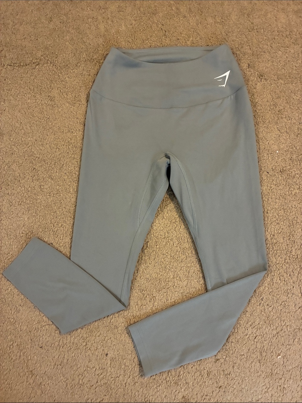 Gymshark Womens High-Waist Sage Gray Leggings